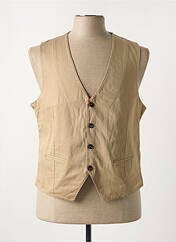 Gilet sans manche beige MAISON WOOLIES pour homme seconde vue