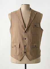Gilet sans manche marron MAISON WOOLIES pour homme seconde vue