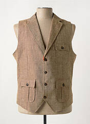 Gilet sans manche marron MAISON WOOLIES pour homme seconde vue