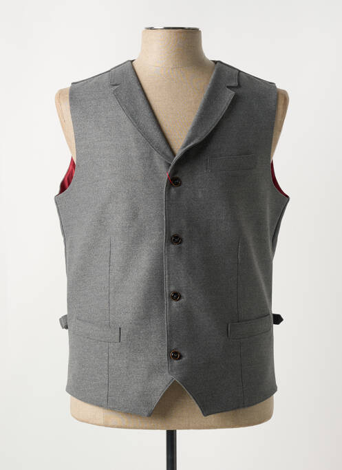 Gilet sans manche tissage chiné gris CH. K. WILLIAMS homme