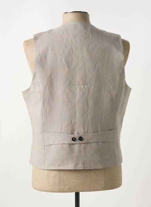 Gilet sans manche beige MAISON WOOLIES pour homme