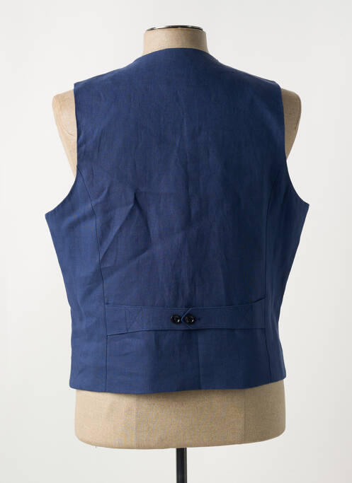 Gilet sans manche bleu MAISON WOOLIES pour homme