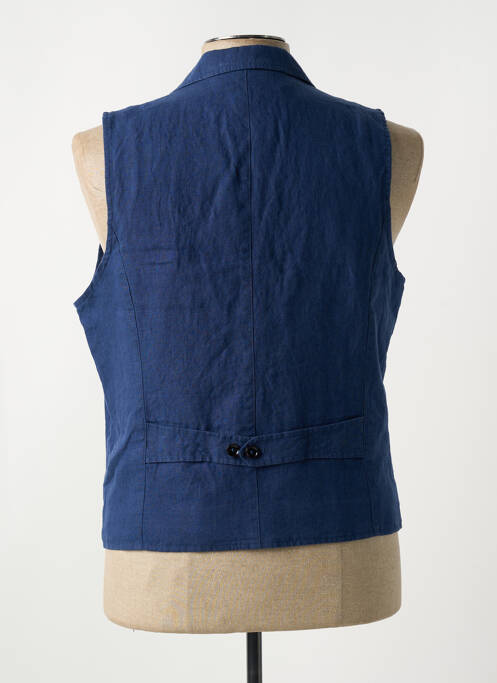 Gilet sans manche bleu MAISON WOOLIES pour homme