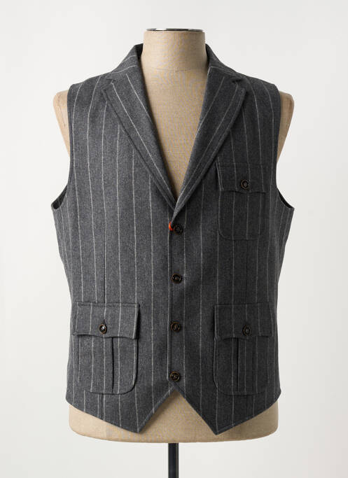 Gilet sans manche gris MAISON WOOLIES pour homme