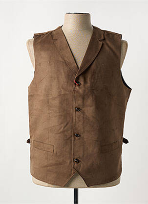 Gilet sans manche poches marron clair CH. K. WILLIAMS homme