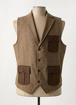 Gilet sans manche poches marron CH. K. WILLIAMS homme