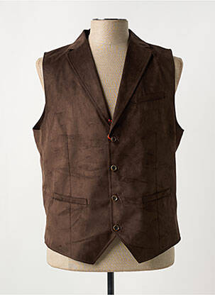 Gilet sans manche poches marron CH. K. WILLIAMS homme