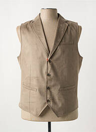 Gilet sans manche poches beige CH. K. WILLIAMS homme