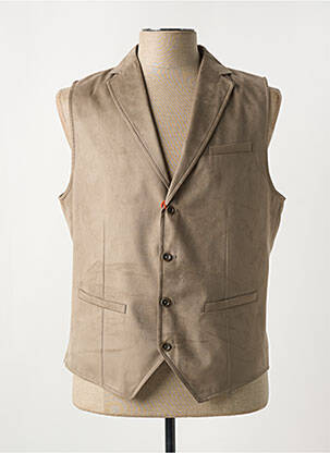 Gilet sans manche poches beige CH. K. WILLIAMS homme