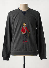 Pull col rond manches longues gris fonce CH. K. WILLIAMS homme
