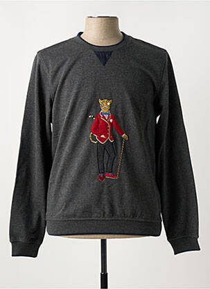 Pull col rond manches longues gris fonce CH. K. WILLIAMS homme