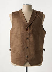 Gilet sans manche marron clair CH. K. WILLIAMS pour homme seconde vue