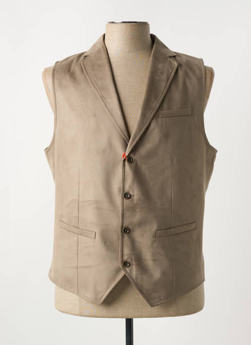 Gilet sans manche beige CH. K. WILLIAMS pour homme