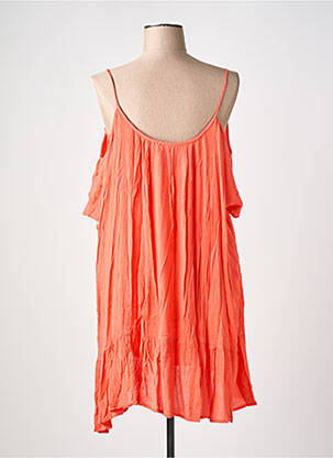 Robe mi-longue manches courtes manches courtes rose VILA femme