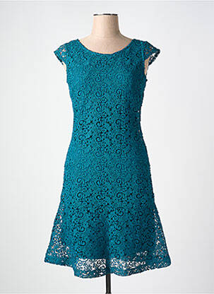 Robe mi-longue manches courtes manches courtes bleu STREET ONE femme