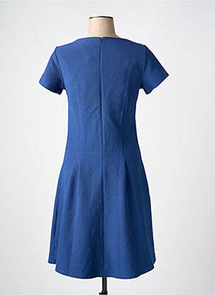 Robe mi-longue manches courtes manches courtes bleu STREET ONE femme