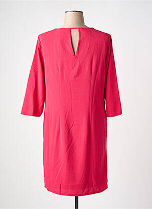 Robe mi-longue manches 3/4 manches 3/4 rose STREET ONE femme