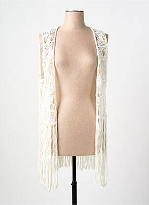 Veste casual coupe droite blanc VILA femme