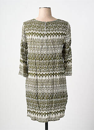 Robe courte manches 3/4 manches 3/4 vert VILA femme