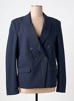 Blazer poches bleu ALMAE femme