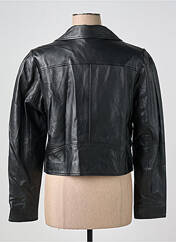 Veste en cuir noir VILA pour femme seconde vue