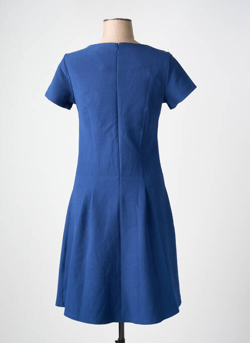 Robe mi-longue manches courtes manches courtes bleu STREET ONE femme