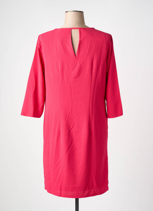 Robe mi-longue manches 3/4 manches 3/4 rose STREET ONE femme