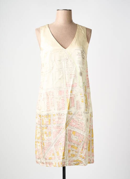 Robe mi-longue beige NICE THINGS pour femme