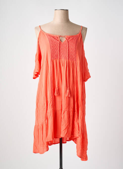 Robe mi-longue rose VILA pour femme