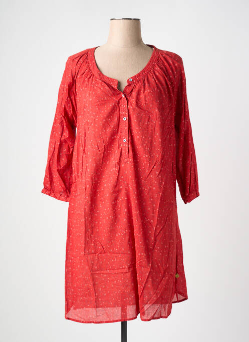 Robe mi-longue rouge BOHEMIAN CHIQUE pour femme