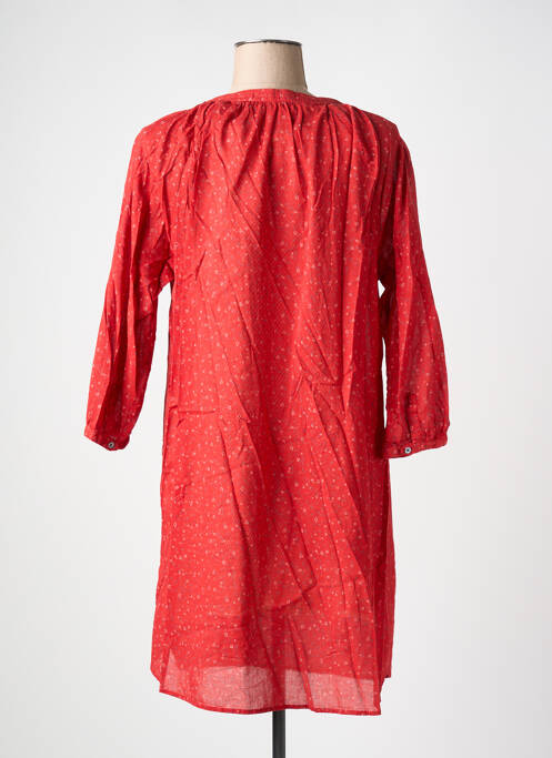 Robe mi-longue rouge BOHEMIAN CHIQUE pour femme