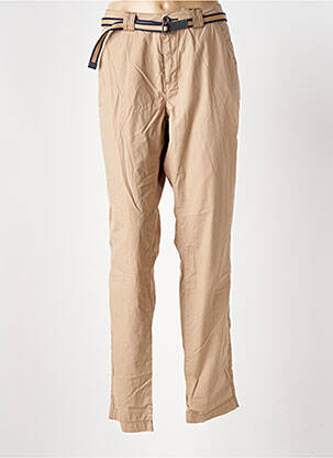 Pantalon chino tissage popeline taille normale marron STREET ONE femme