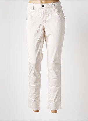 Pantalon 7/8 tissage popeline taille normale gris STREET ONE femme