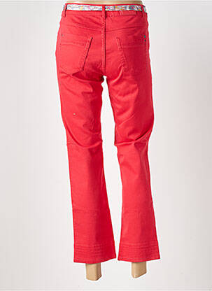 Pantalon 7/8 stretch taille normale rouge PARA MI femme