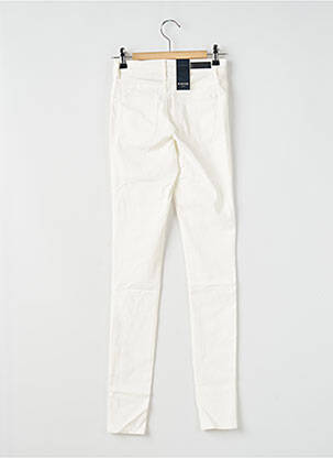 Jegging tissage denim taille normale beige PIECES femme