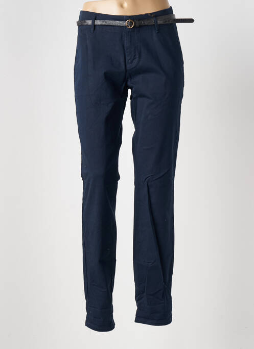Pantalon chino taille basse taille basse bleu SCOTCH & SODA femme