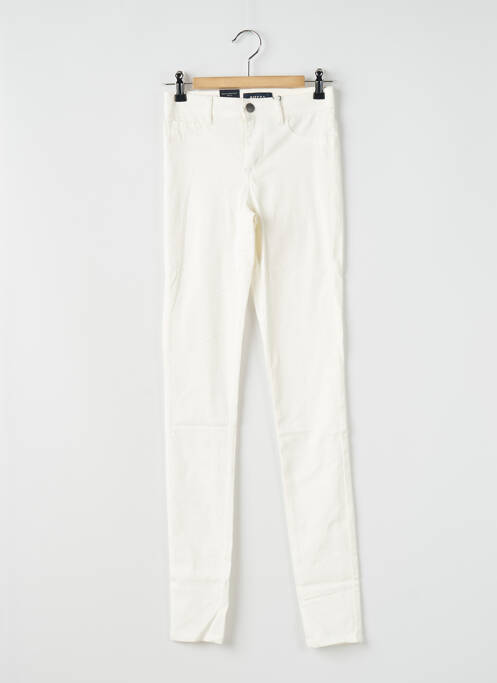Jegging tissage denim taille normale beige PIECES femme
