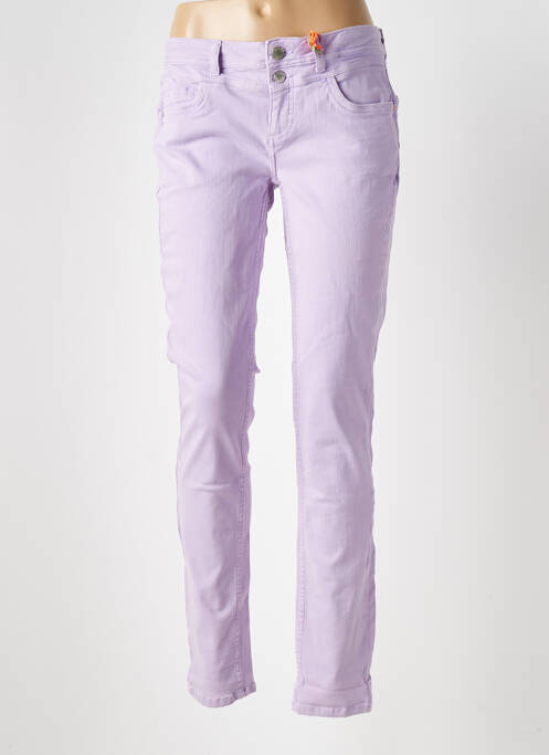 Jeans coupe slim violet STREET ONE pour femme