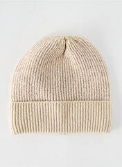 Bonnet beige CREAM pour femme seconde vue