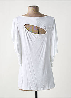 T-shirt stretch manches courtes blanc MALOKA femme