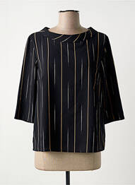 Blouse col rond manches 3/4 noir LA FEE MARABOUTEE femme