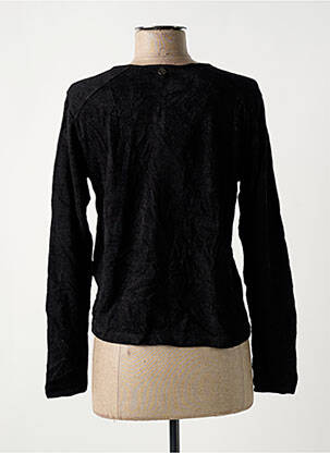 Gilet manches longues stretch noir MALOKA femme