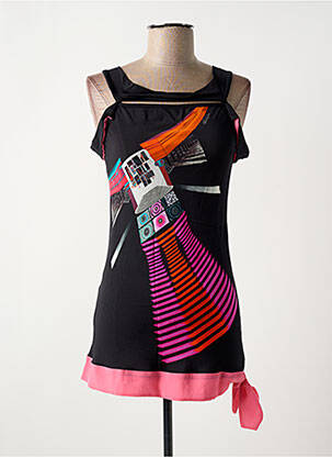 Tunique sans manche col rond noir SAVE THE QUEEN femme