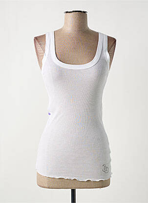 Débardeur coupe ajustée sans manche blanc BANDE ORIGINALE femme