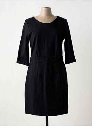 Robe mi-longue manches 3/4 manches 3/4 noir ONE STEP femme
