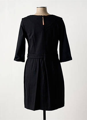 Robe mi-longue manches 3/4 manches 3/4 noir ONE STEP femme