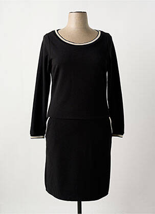 Robe mi-longue manches longues manches longues noir LA FEE MARABOUTEE femme