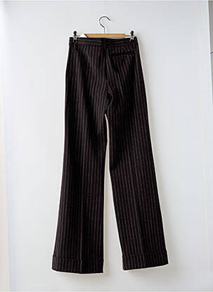 Pantalon flare taille à pinces taille haute noir VERTIGO femme