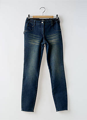 Jeans coupe slim stretch taille normale bleu LEGZSKIN femme
