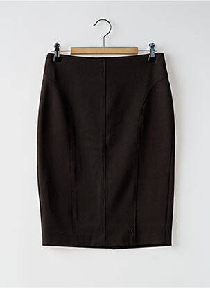 Jupe mi-longue taille à pinces noir VERTIGO femme